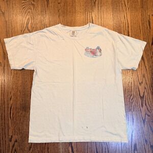 Vintage Comfort Colors Maui Nix Surf Shop Ft Lauderdale Graphic Tee Large Yellow